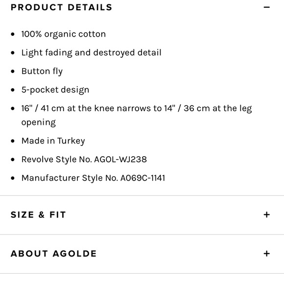 AGOLDE 90s - Picture 6 of 8